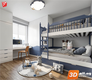 Children Room Scenes  Skp FIles 